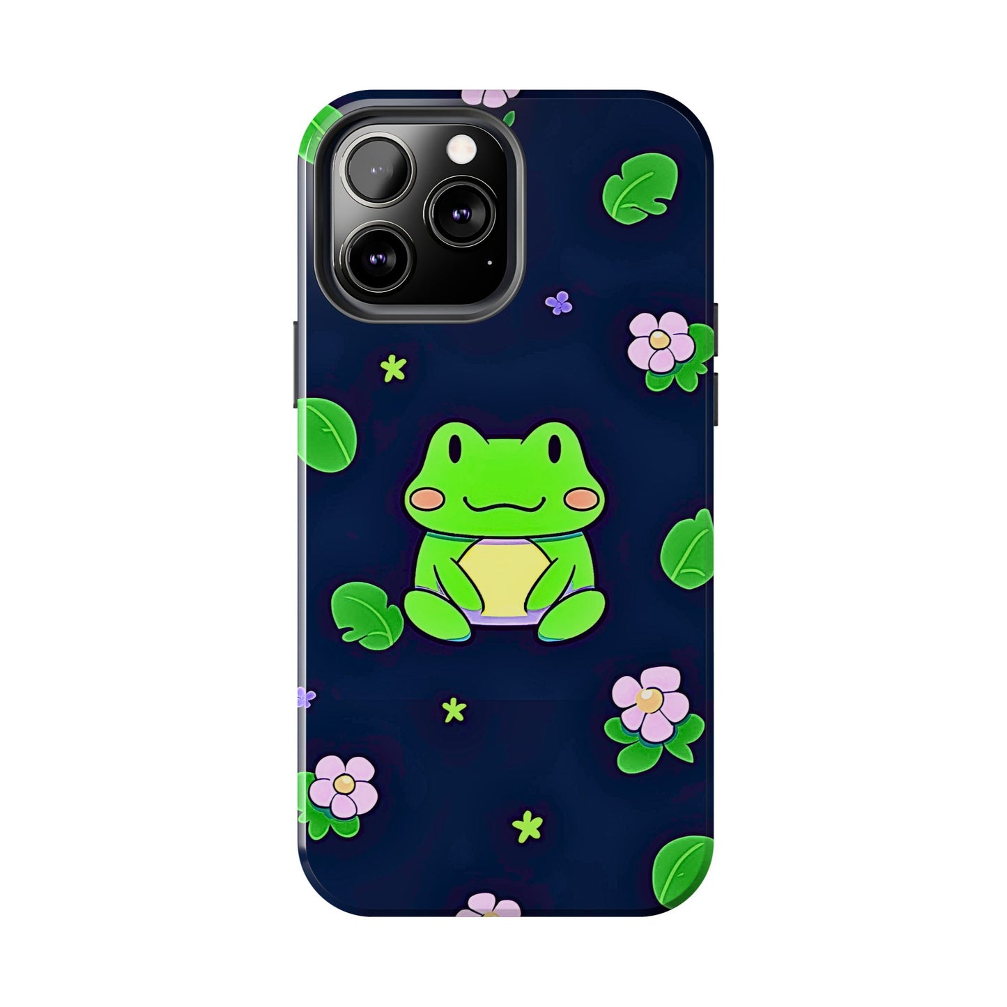 Adorable Froggy Black Tough Phone Case | Animals