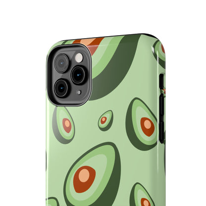 Trendy Avocado Pattern Green Aesthetic Minimal Fruit Phone Case | Food