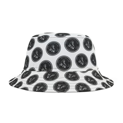 Black Round Skaters Club Bucket Hat