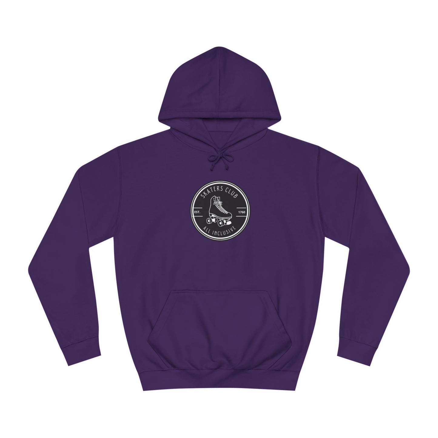 Black Round Skaters Club Unisex Hoodie