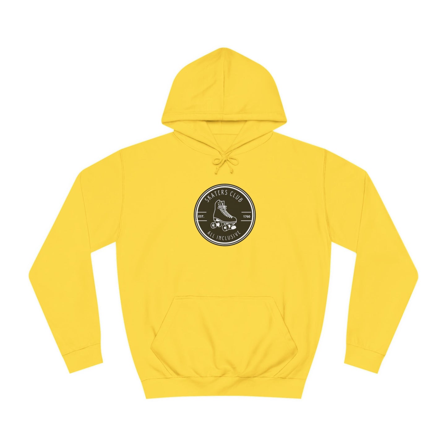 Black Round Skaters Club Unisex Hoodie