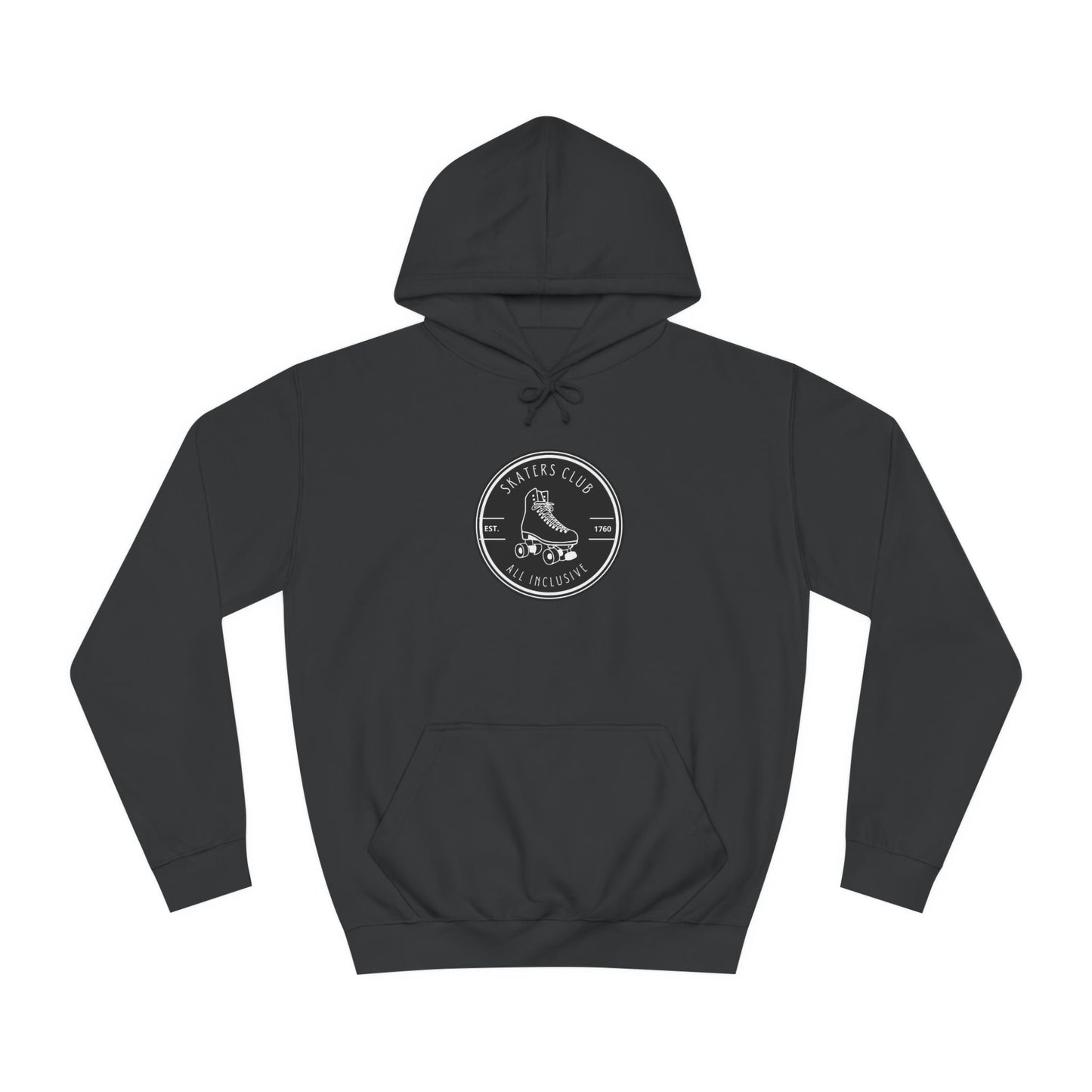 Black Round Skaters Club Unisex Hoodie