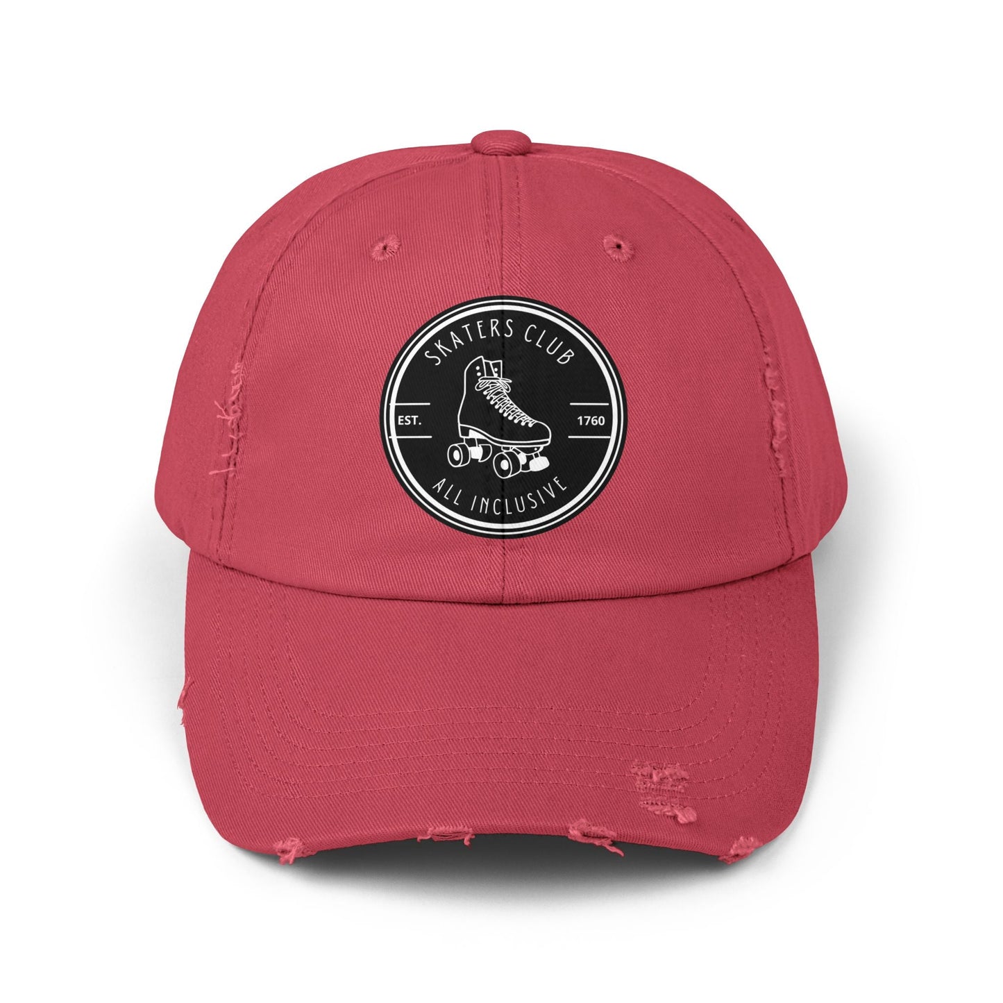Black Skaters Club Distressed Cap