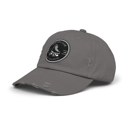 Black Skaters Club Distressed Cap