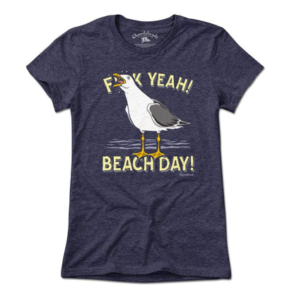 F Yeah! Beach Day! Seagull T-Shirt