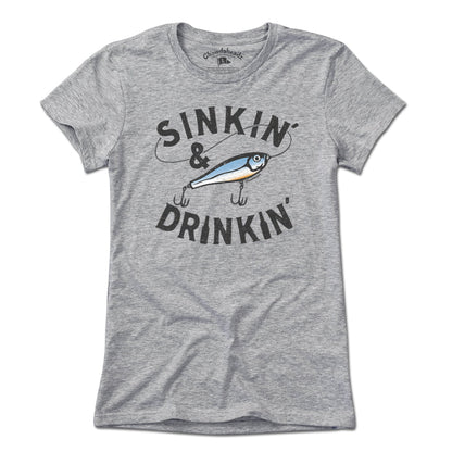 Sinkin' & Drinkin' Fishing T-Shirt