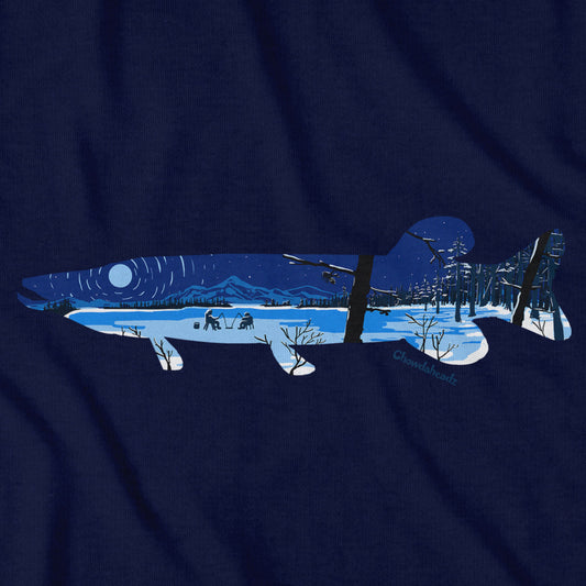 Pike Ice Fishing T-Shirt