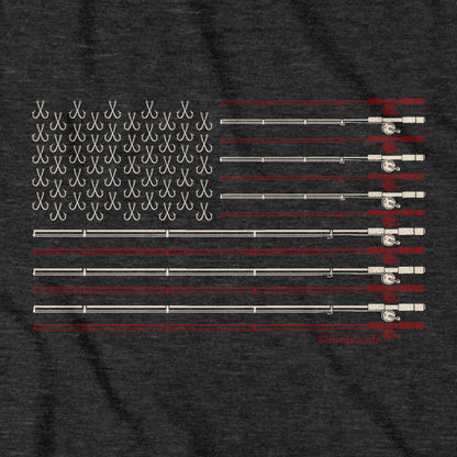 USA Fishing Flag T-Shirt