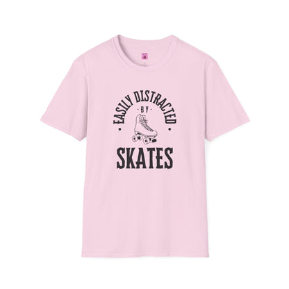 Easily Distracted by Skates Unisex T-Shirt