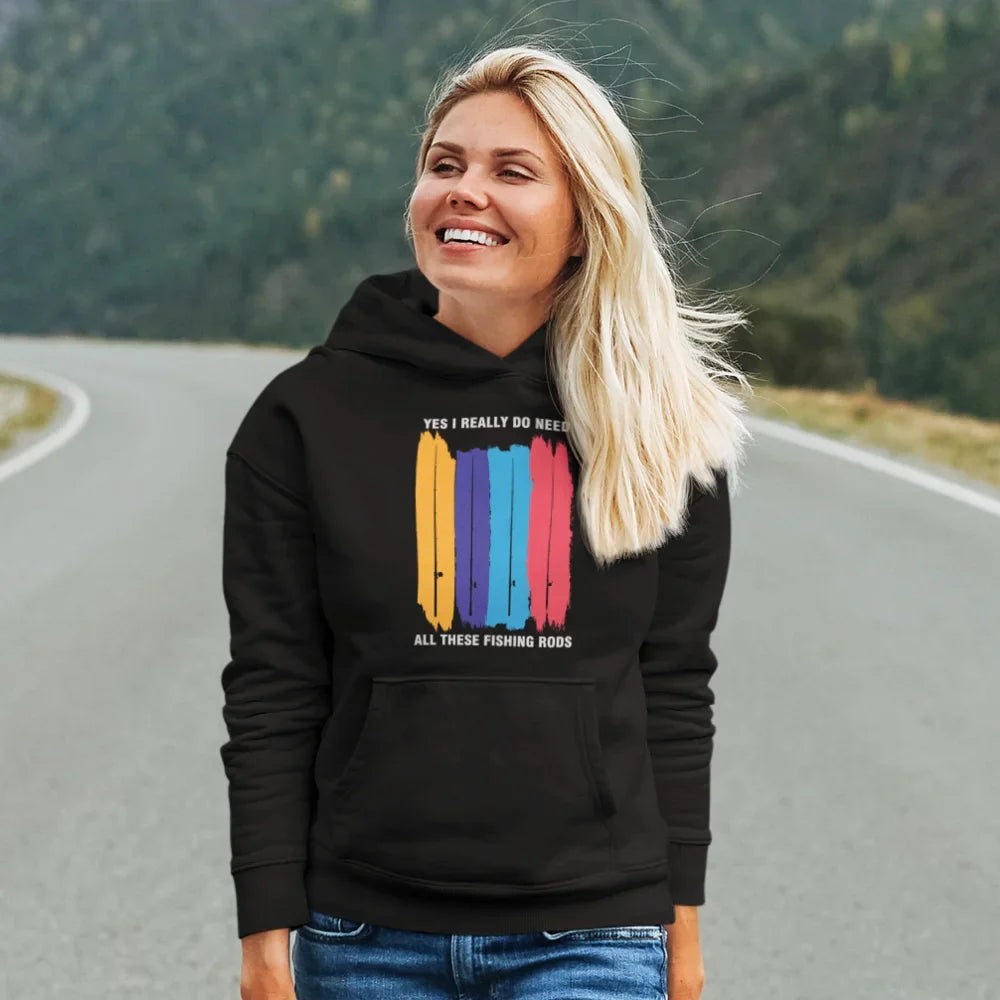 I Really Need All These Fishing Rods Unisex Hoodie