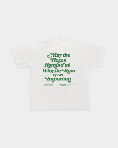 All-American Slogan Tee - Cement
