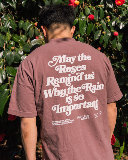 All-American Slogan Tee - Mauve