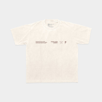 All-American Slogan Tee - Cream