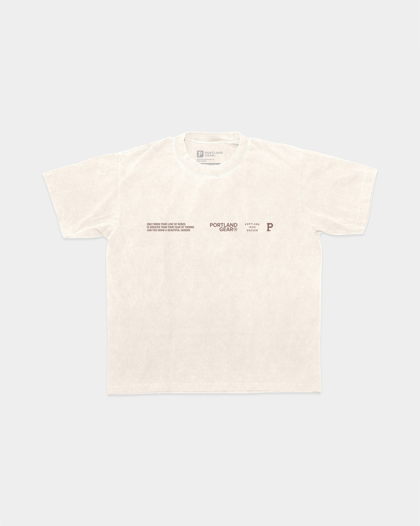 All-American Slogan Tee - Cream