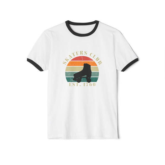 Retro Skaters Club Unisex Cotton Ringer T-Shirt
