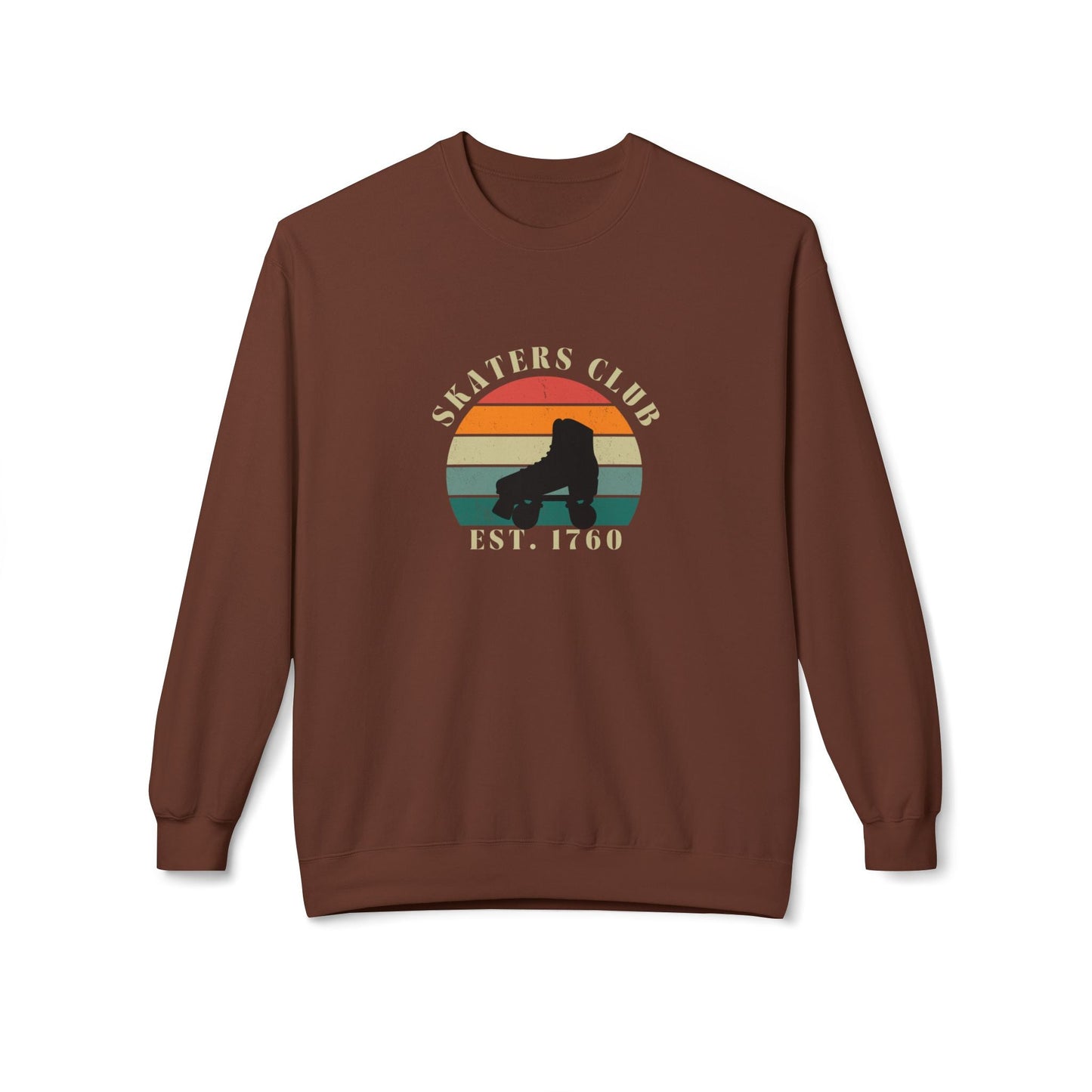 Retro Skaters Club Unisex Fleece Crewneck Sweatshirt