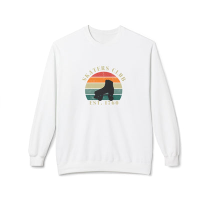 Retro Skaters Club Unisex Fleece Crewneck Sweatshirt