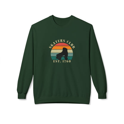 Retro Skaters Club Unisex Fleece Crewneck Sweatshirt
