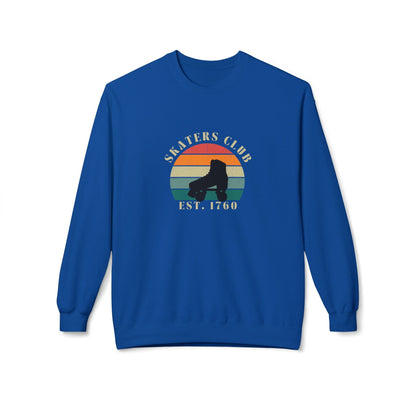Retro Skaters Club Unisex Fleece Crewneck Sweatshirt
