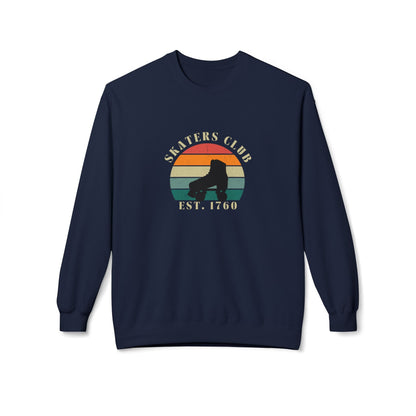 Retro Skaters Club Unisex Fleece Crewneck Sweatshirt