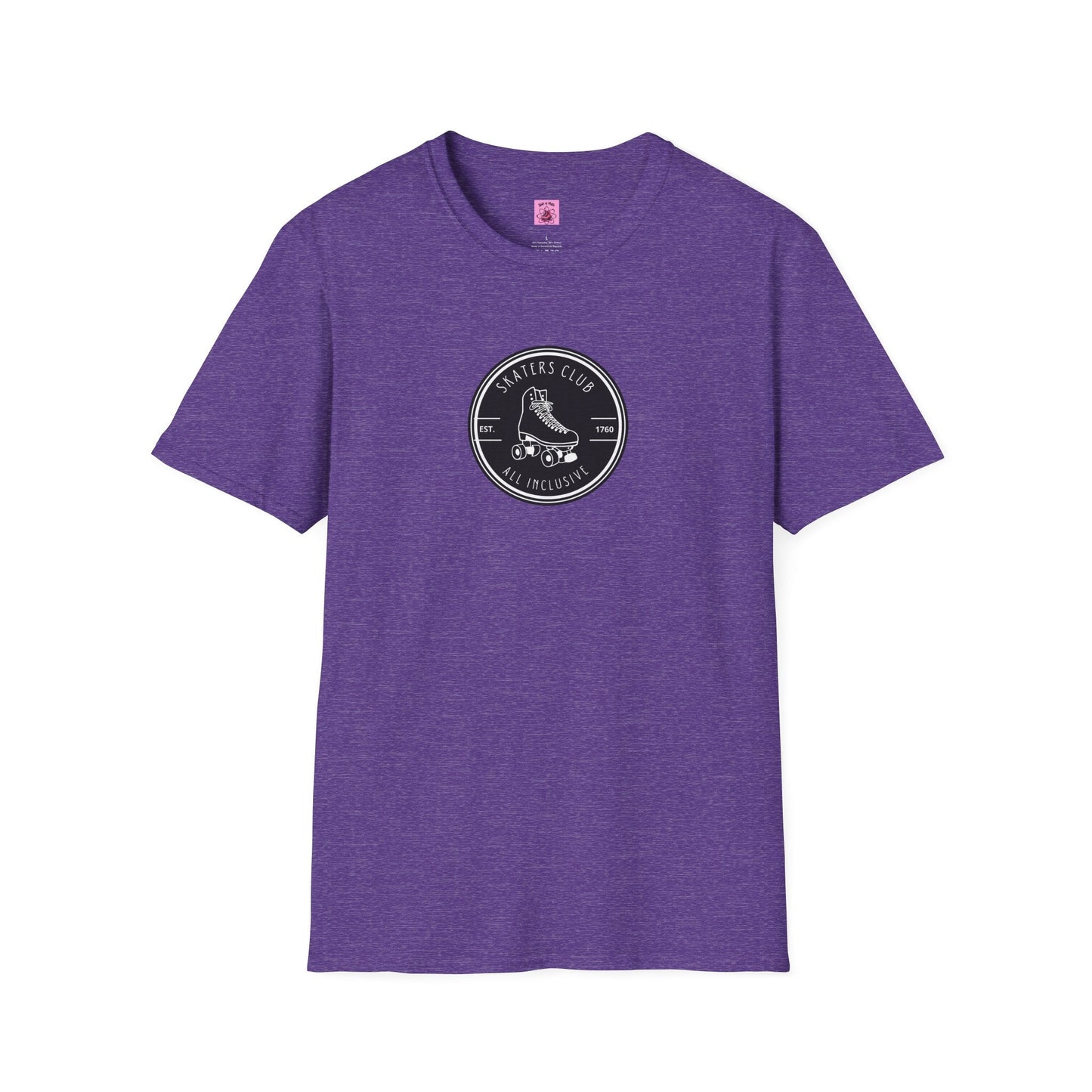 Round Black Skaters Club Unisex T-Shirt
