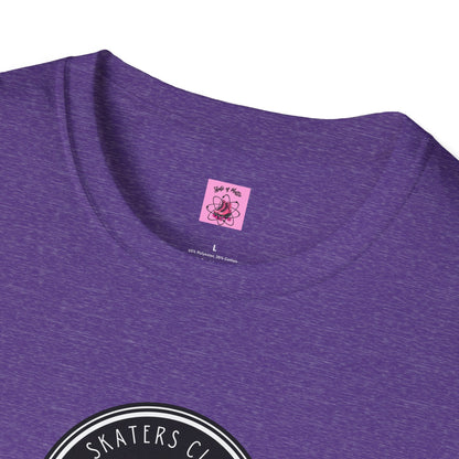 Round Black Skaters Club Unisex T-Shirt
