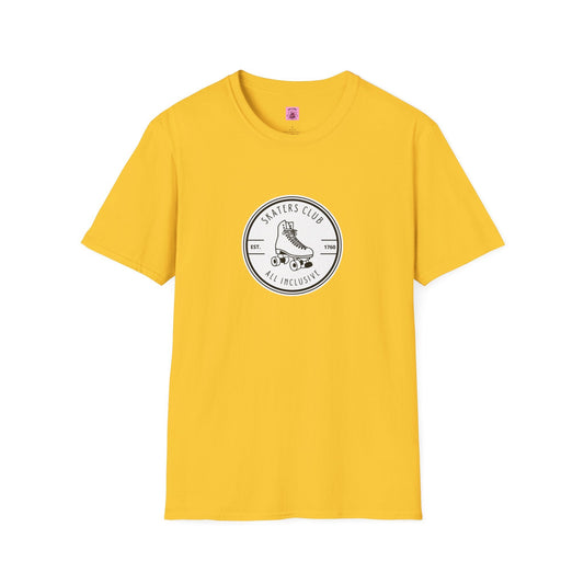 Round White Skaters Club Unisex T-Shirt