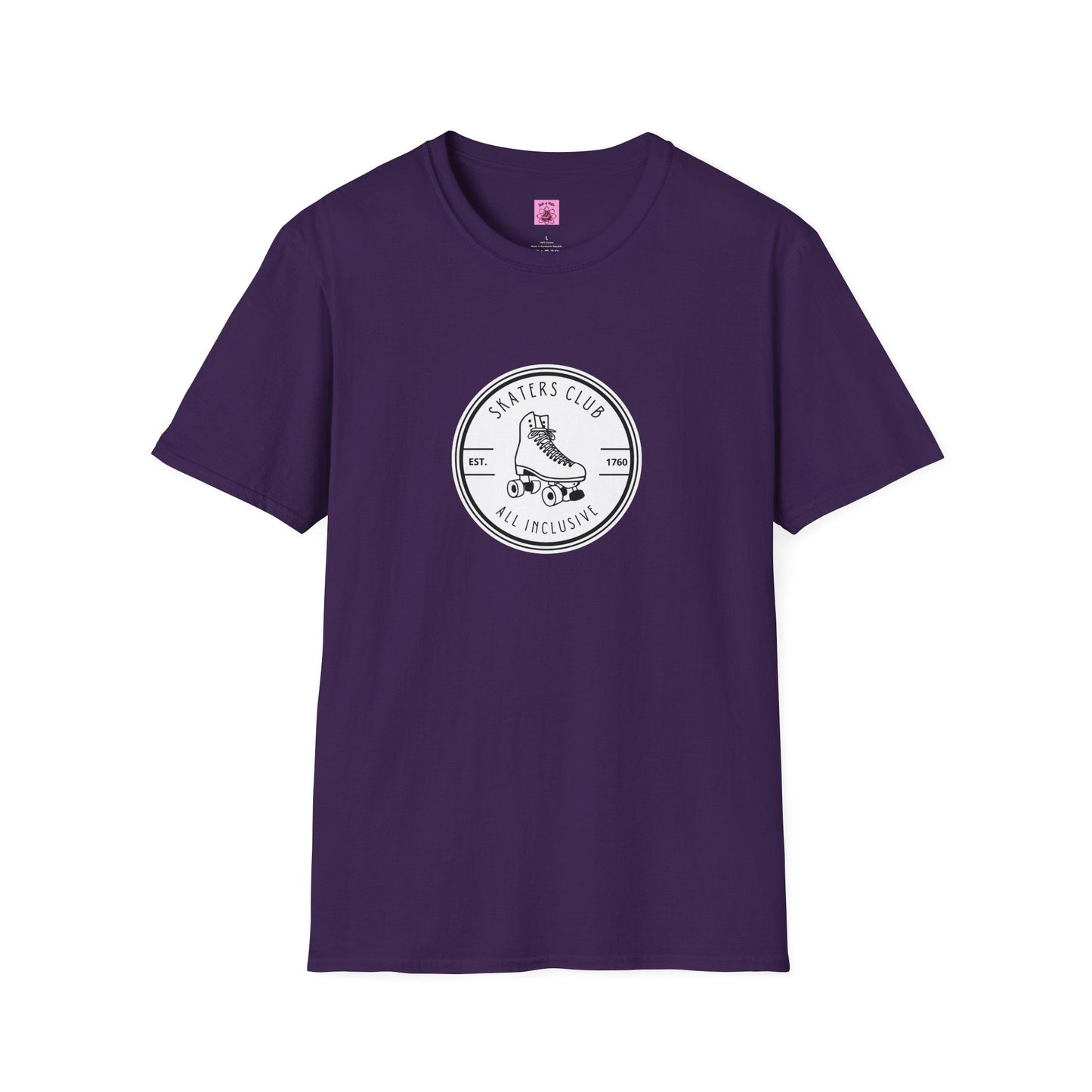 Round White Skaters Club Unisex T-Shirt