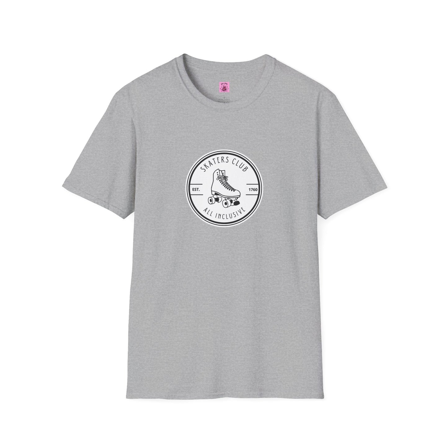Round White Skaters Club Unisex T-Shirt