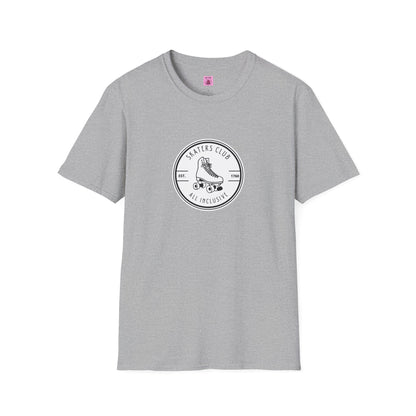 Round White Skaters Club Unisex T-Shirt
