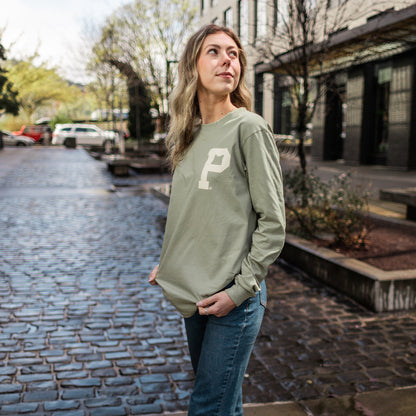Essential "P" Long Sleeve - Pistachio