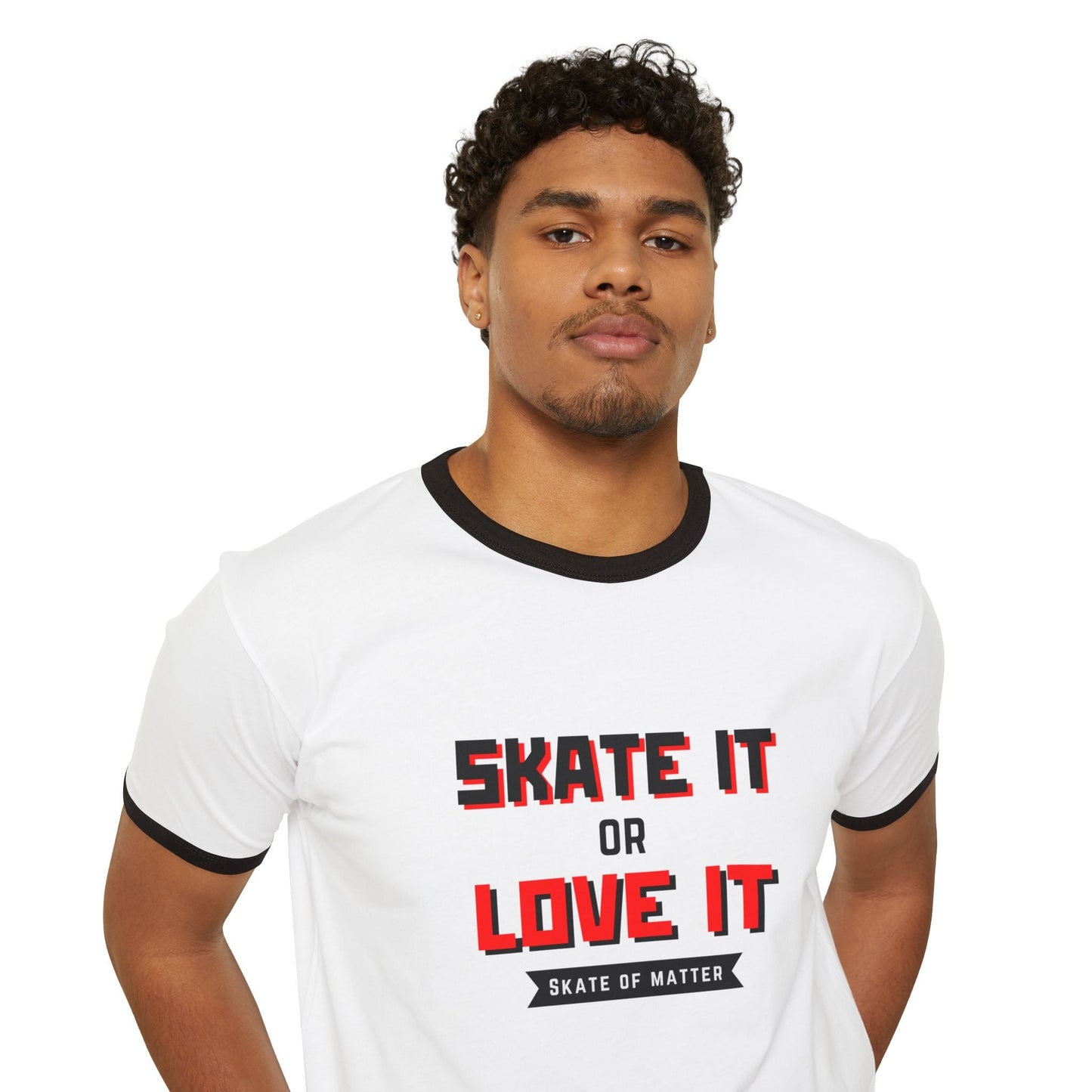 Skate It or Love It Unisex Cotton Ringer T-Shirt