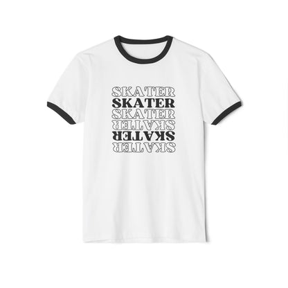 Statement Skater Unisex Cotton Ringer T-Shirt