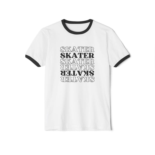 Statement Skater Unisex Cotton Ringer T-Shirt