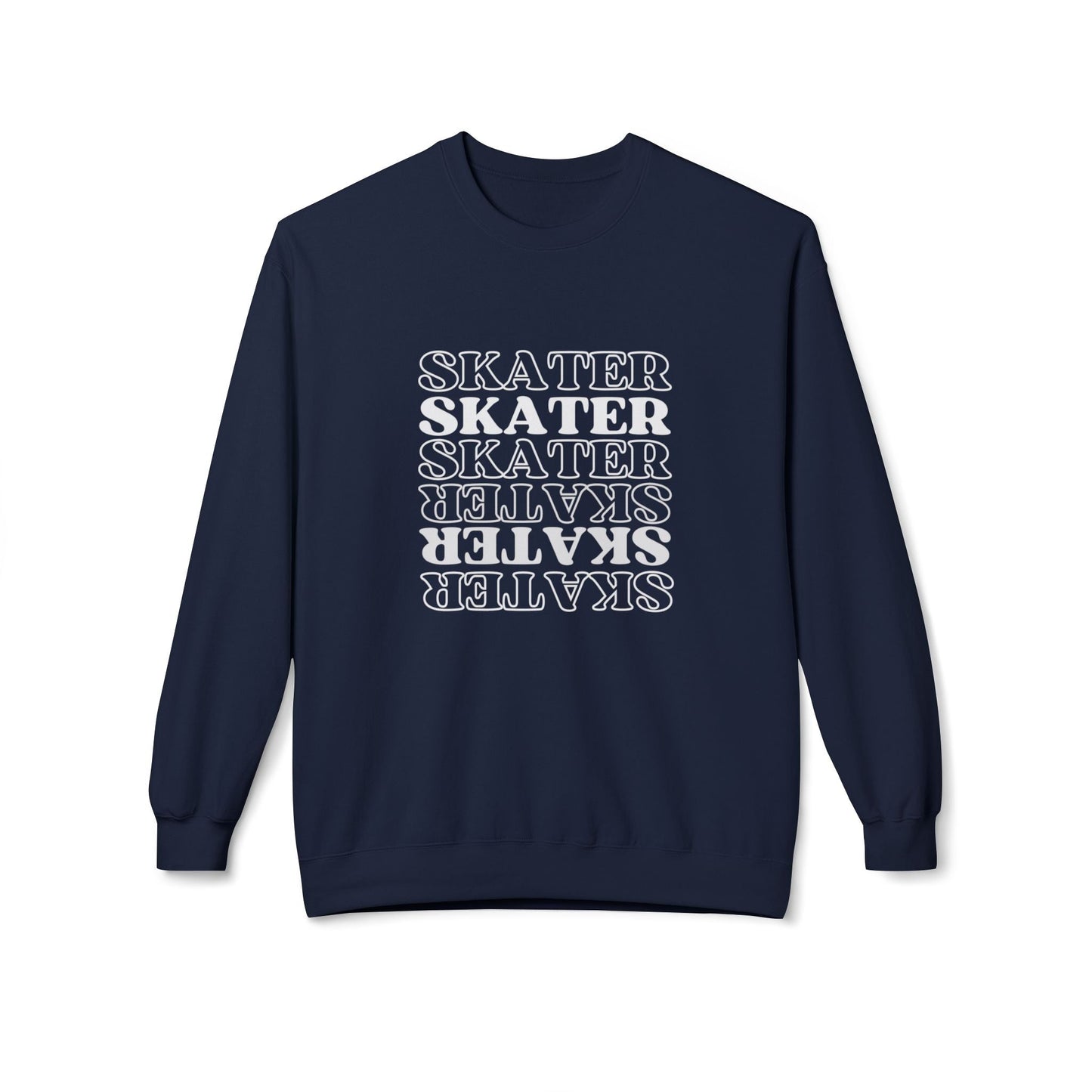 Statement Skater Unisex Fleece Crewneck Sweatshirt