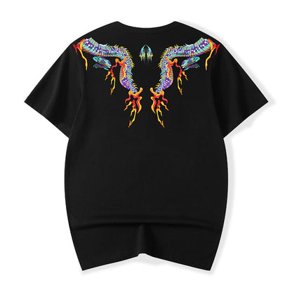 KH727 Flying Dragons Embroidery Tee