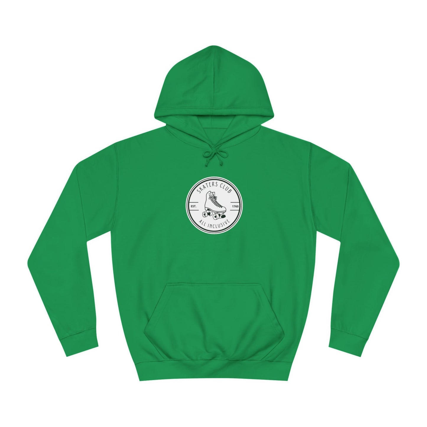 White Round Skaters Club Unisex Hoodie