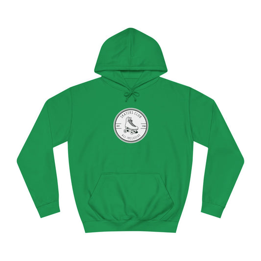 White Round Skaters Club Unisex Hoodie
