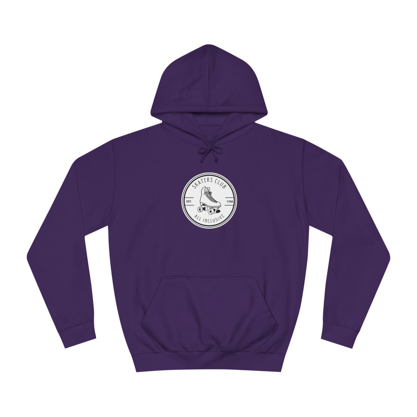 White Round Skaters Club Unisex Hoodie