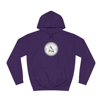 White Round Skaters Club Unisex Hoodie