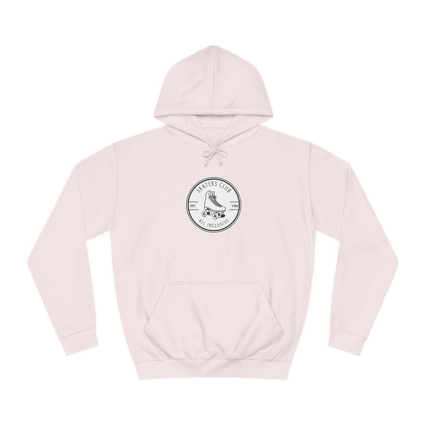 White Round Skaters Club Unisex Hoodie