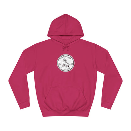 White Round Skaters Club Unisex Hoodie