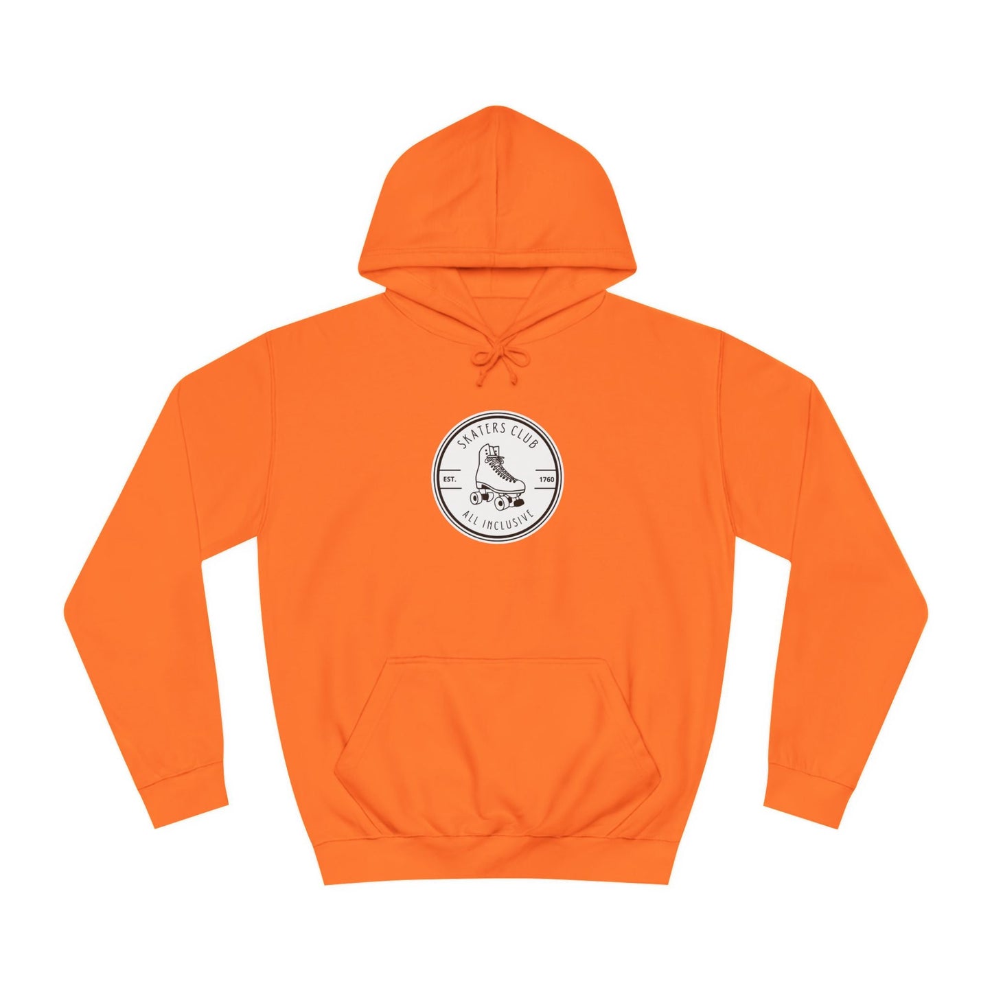 White Round Skaters Club Unisex Hoodie