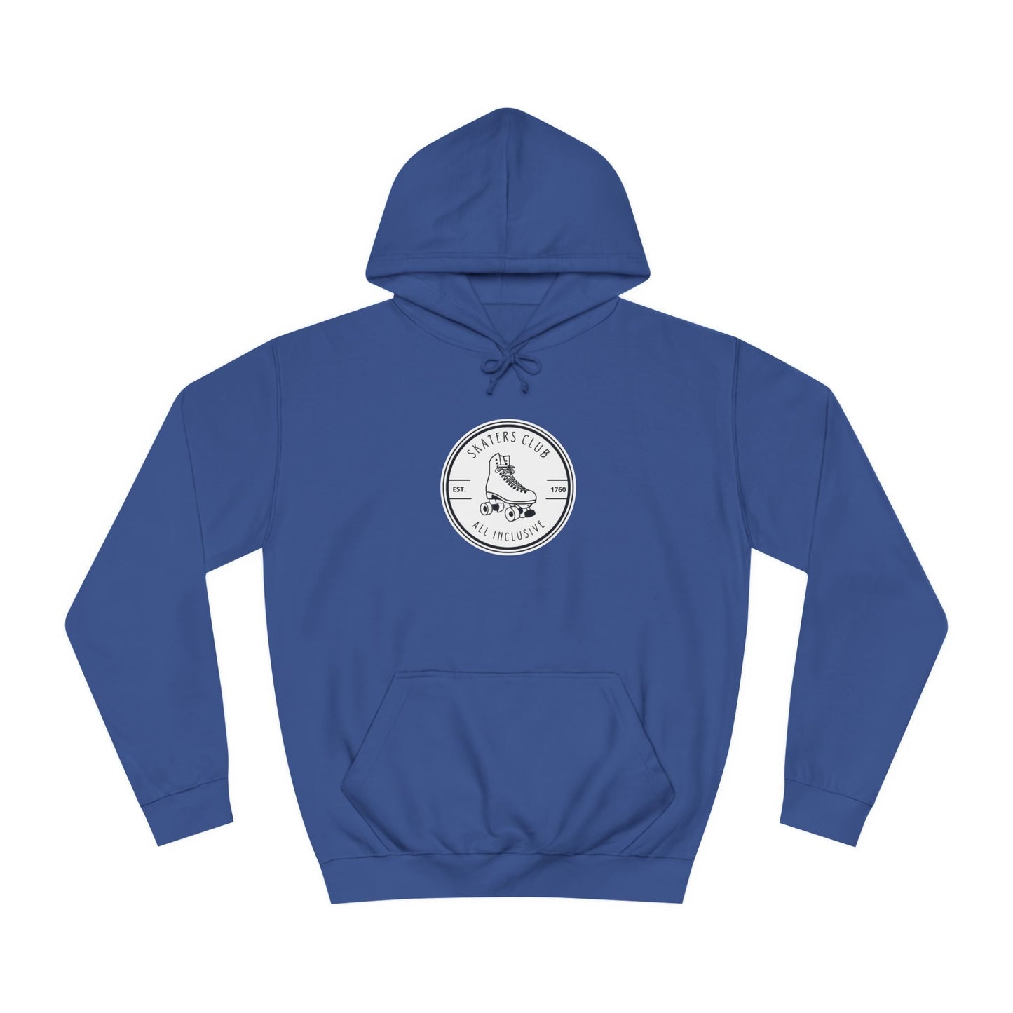 White Round Skaters Club Unisex Hoodie