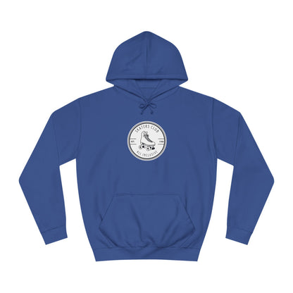 White Round Skaters Club Unisex Hoodie