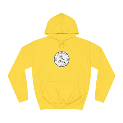 White Round Skaters Club Unisex Hoodie