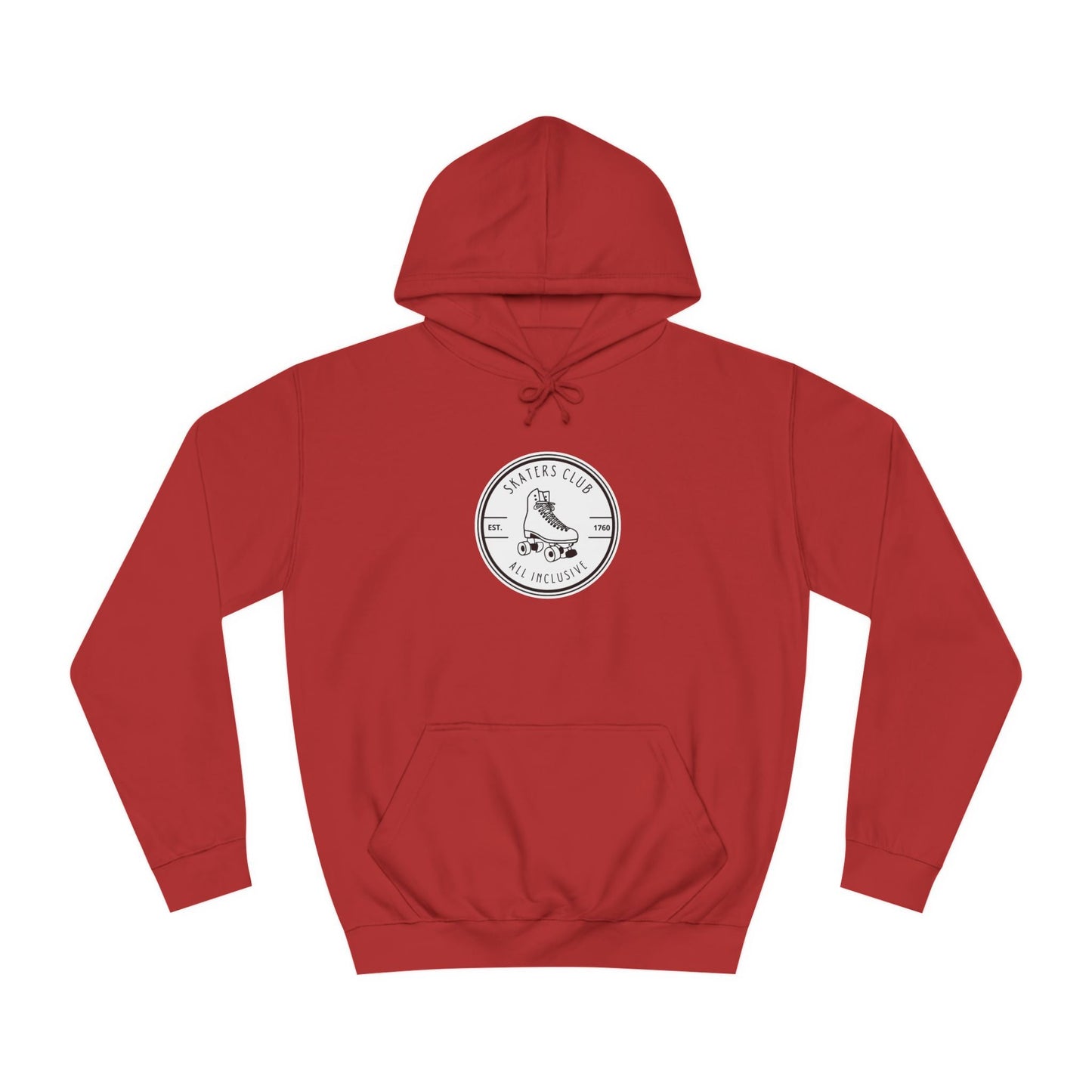 White Round Skaters Club Unisex Hoodie