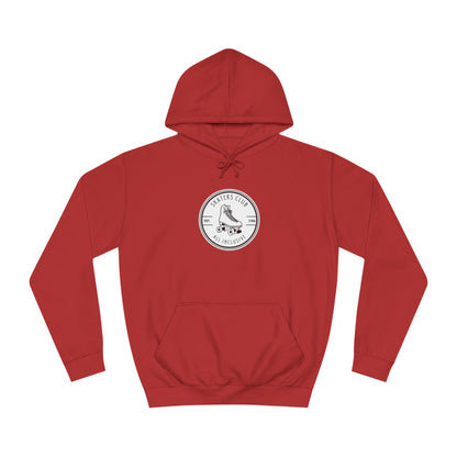 White Round Skaters Club Unisex Hoodie