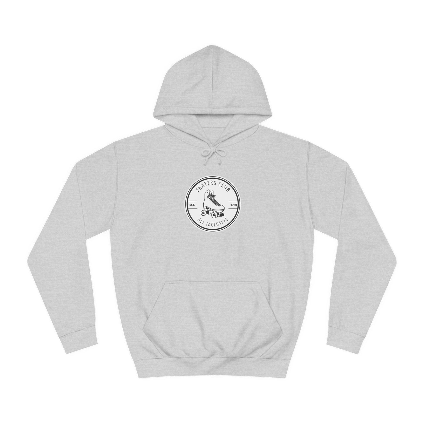 White Round Skaters Club Unisex Hoodie