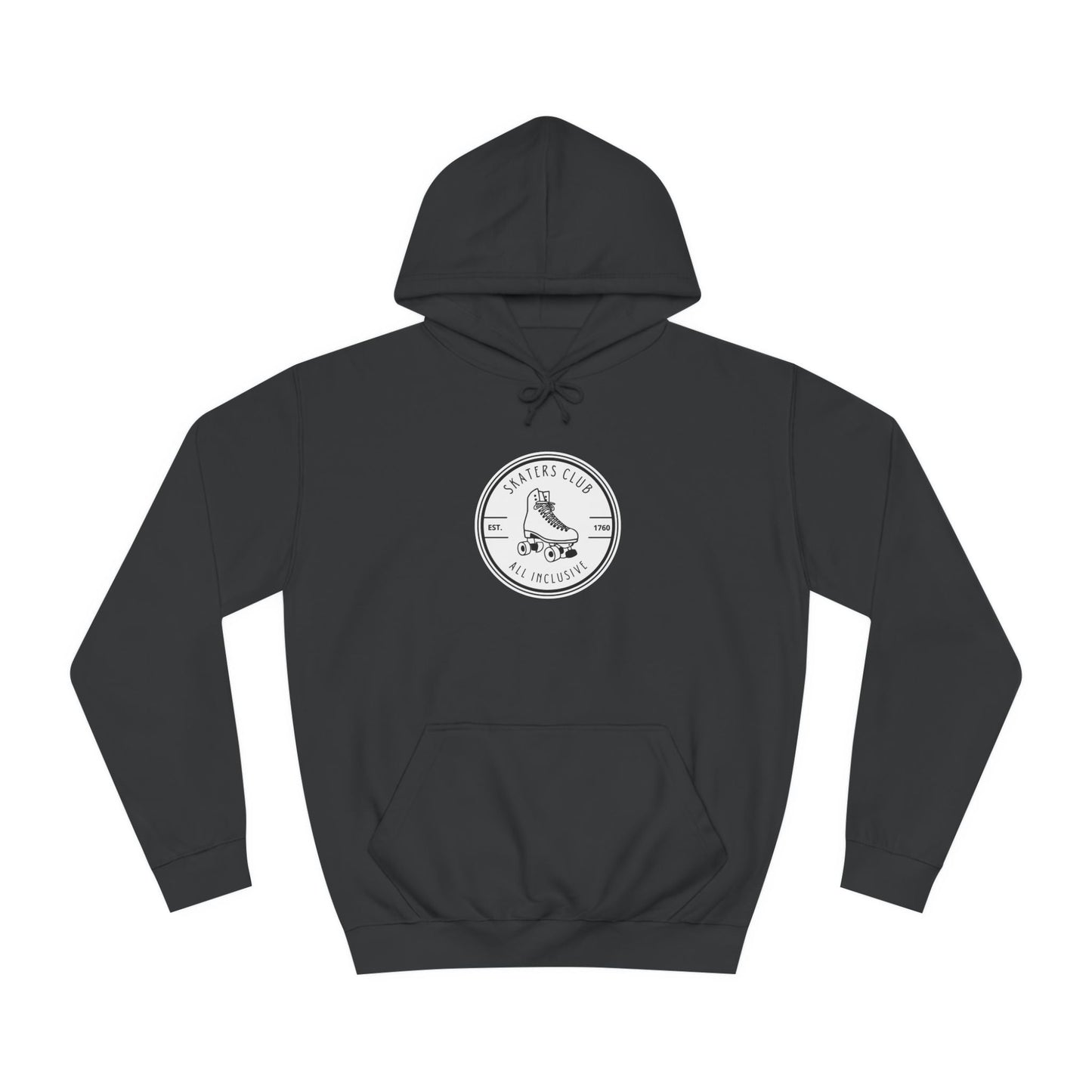 White Round Skaters Club Unisex Hoodie